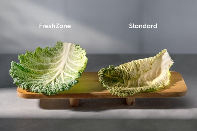 FreshZone-lokero säilyttää vihannesten koostumuksen ja tuoreuden