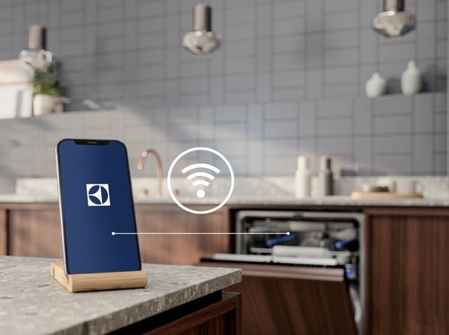QuickSelect med WiFi: Tilsluttet betjening af din opvaskemaskine via din smartenhed