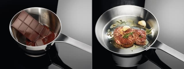 Kokzonerna med inställning av storlek efter kokkärlen