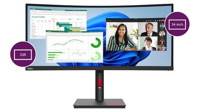 Skarp, uppslukande bildskärm