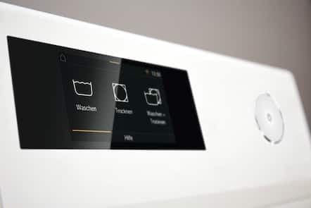 Indikering för tvättmängd och doseringsrekomm.