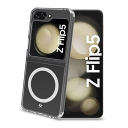 Celly Samsung Galaxy Z Flip 5 Skal GELSKINMAG MagSafe Transparent