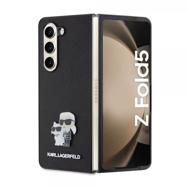 Karl Lagerfeld Samsung Galaxy Z Fold 5 Skal NFT Karl & Choupette Pin Saffiano