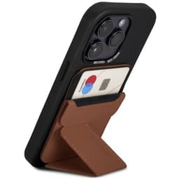 Decoded Kortholder Leather MagSafe Card/Stand Sleeve Tan