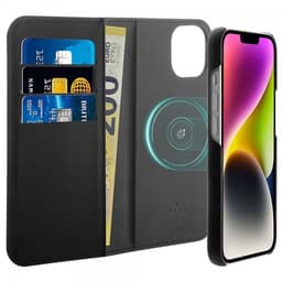 Puro iPhone 13/iPhone 14 Etui Detachable MagSafe Wallet Case Svart