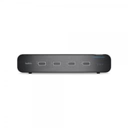 Belkin 4-Port Dual Head DP/HDMI to DP/HDMI VSD KVM Switch No CAC P