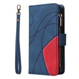 KT Wallet Case til Xiaomi Redmi 13C - Blå - Rød