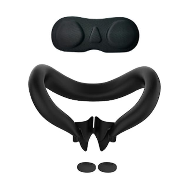 Meta Quest 3 VR Headset ansiktsmaske linsehette 2 vippehette svart