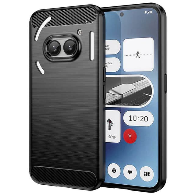Borstat silikon skal Nothing Phone 2a - Svart