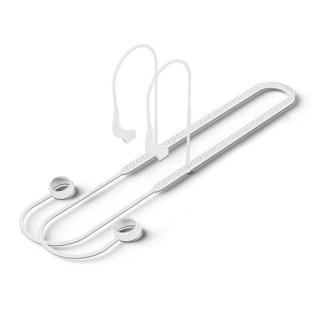Silikonsnöre med glasögon fäste Samsung Galaxy Buds 2 - Vit