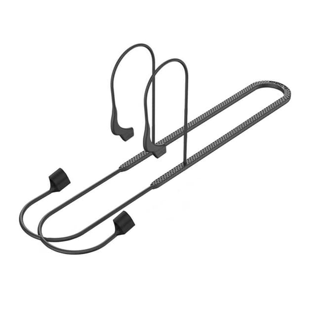 Silikonsnöre med glasögon fäste Airpods - Svart