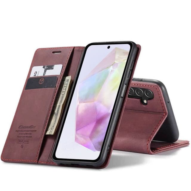 CaseMe FlipCase 013 Samsung Galaxy A35 - Burgunder