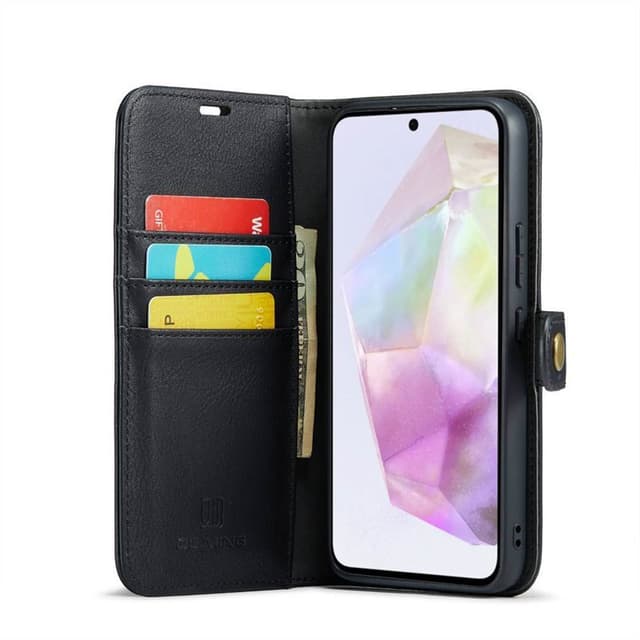 Mobil lommebok DG-Ming 2i1 Samsung Galaxy A35 - Svart