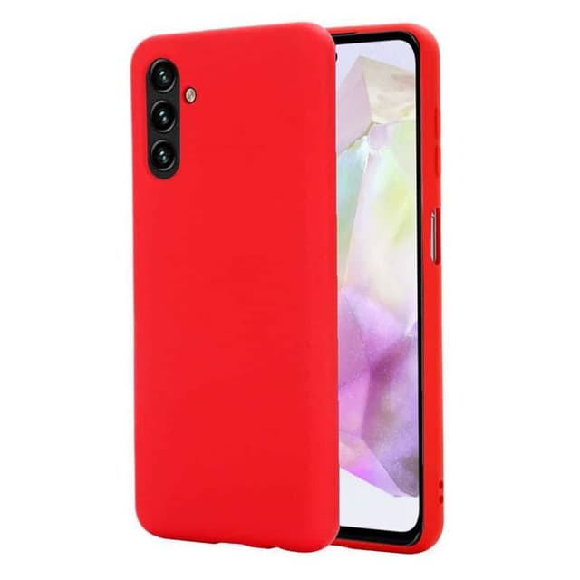 Liquid silikone cover Samsung Galaxy A35 - Rød