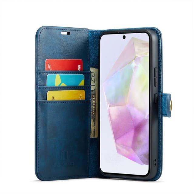 Mobilplånbok DG-Ming 2i1 Samsung Galaxy A35 - Blå