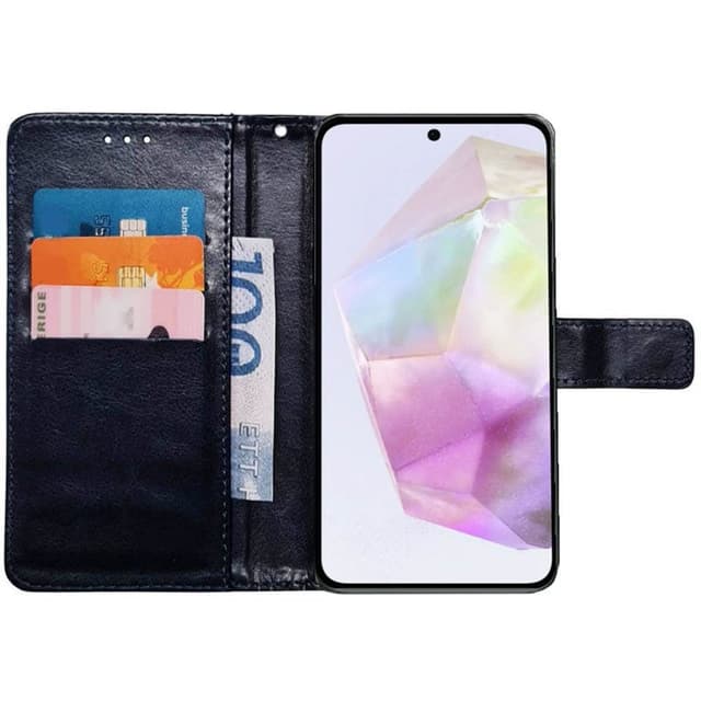 Lompakkokotelo 3-kortti Samsung Galaxy A55 - Tummansininen