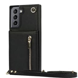 Zipper halskæde cover Samsung Galaxy S24 - Sort