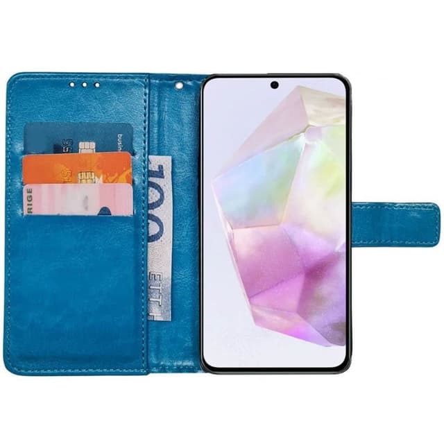 Plånboksfodral 3-kort Samsung Galaxy A35 - Ljusblå
