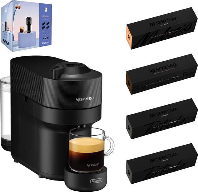 Nespresso Vertuo POP kapselmaskin fra DeLonghi verdipakke ENV90.B