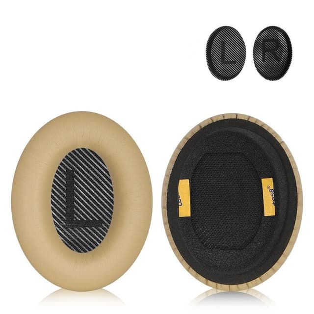 Ersättning för öronkuddar för Bose QC35 QC35-ii, QC25 1/2 Svart