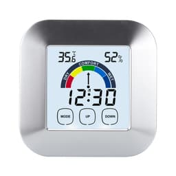 Digital termometer Hygrometer färgskärm Silver