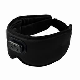 3D-søvnmaske Bluetooth-sovehodetelefoner Sort