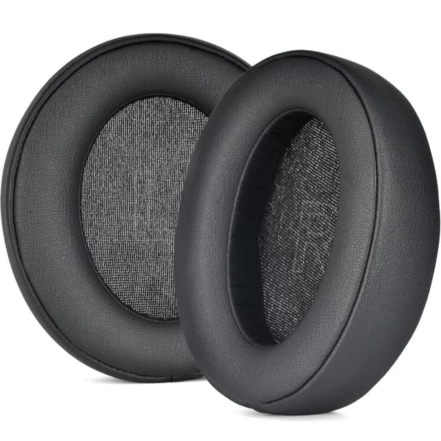 Protein læder ørepuder erstatning for Anker Soundcore Life Q30/Q35 BT Sort
