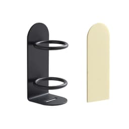 3-pack veggmontert tannbørsteholderbrakett Sort