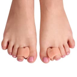 Varvaserottimet päällekkäisille varpaille 2-pari Beige S