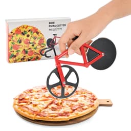 Sykkelpizzaskjærerhjul, pizzakniv i rustfritt stål Modell A