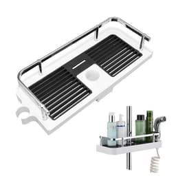 Brusehylde ABS 32x12 cm Sort/Hvid