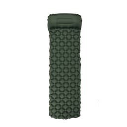 Liggeunderlag for camping oppblåsbar TPU / nylon Olivengrønn