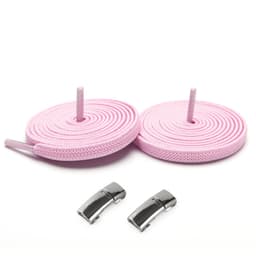Elastiske skolisser med spenne 1 par Rosa