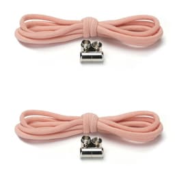 Elastiske og slipsfrie skolisser - 2 par Pink