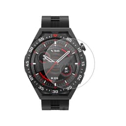 Universal Arc Edge Rund hærdet glasfilm til Samsung/Huawei Watch Gennemsigtig