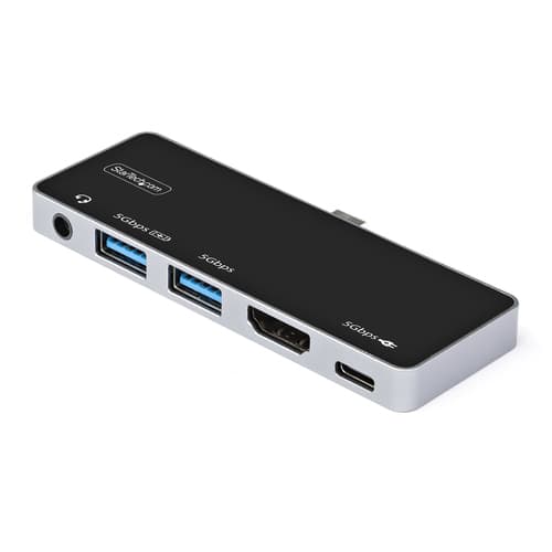 StarTech.com DKT30ICHPD, Ledningsført, USB 3.2 Gen 1 (3.1 Gen 1) Type-C, 100 W,