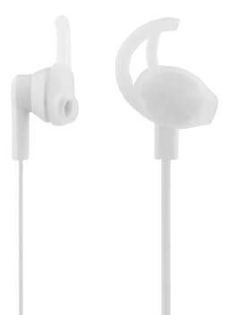 E120 Stayinear earbuds 1button remote 3.5mm mic white