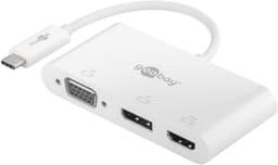USB-C-moniporttisovitin VGA-, DisplayPort- ja HDMI-liitäntään