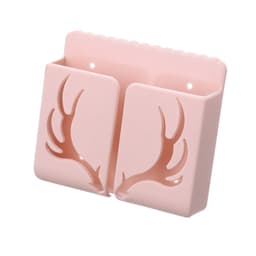 Selvklæbende vægmonteret opbevaringsboks Plast Pink