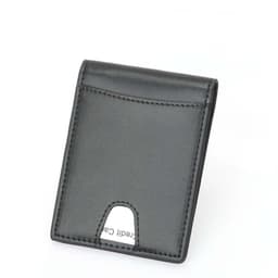 RFID-lommebok, kortholder, slank og kompakt, ekte skinn