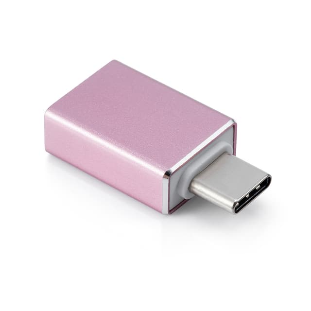 Adapter USB-C (hann) til USB 3.0 (hun) Rosa