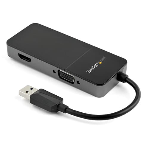 StarTech.com USB32HDVGA, 3.2 Gen 1 (3.1 Gen 1), USB Type-A, HDMI udgang, VGA (D-