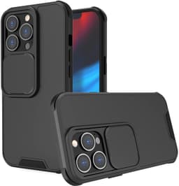 iPhone 13 Pro kotelo kamerasuojalla TPU / PC Musta