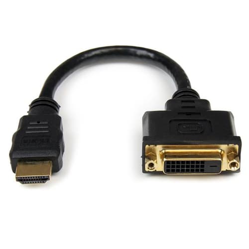 StarTech.com HDDVIMF8IN, 0,2 m, HDMI, DVI-D, Hanstik, Hanstik, Lige