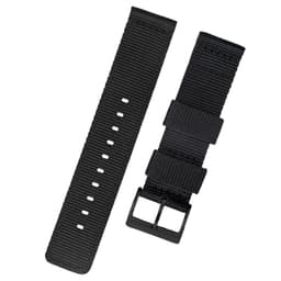 22 mm smart nylonklokkerem for Huawei GT2/GT3 Pro og Samsung Watch 4 Sort