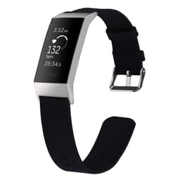 Fitbit Charge 3/4 armbånd lærred sort L
