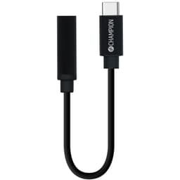 USB-C - 3,5 mm:n DAC-sovitin, musta