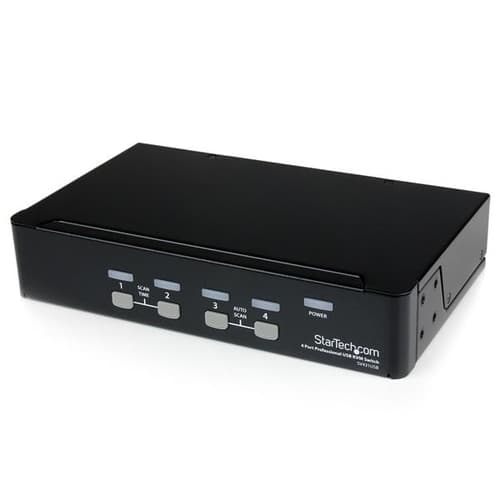 StarTech.com Professionell VGA USB KVM-switch med 4 portar och hubb, 1