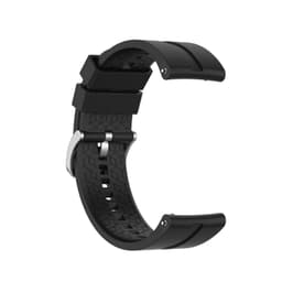 20 mm silikoniranneke For Huawei Watch GT 2 42mm, Samsung/Huawei Musta