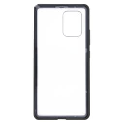 Samsung Galaxy A91 cover, dobbeltsidet hærdet glas, sort